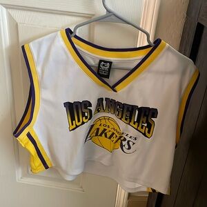 Cropped Lakers Basketball Jersey